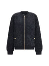 zip jacket with sequin details