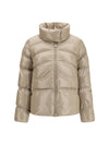 glossy quilted puffer jacket
