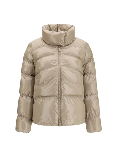 glossy quilted puffer jacket