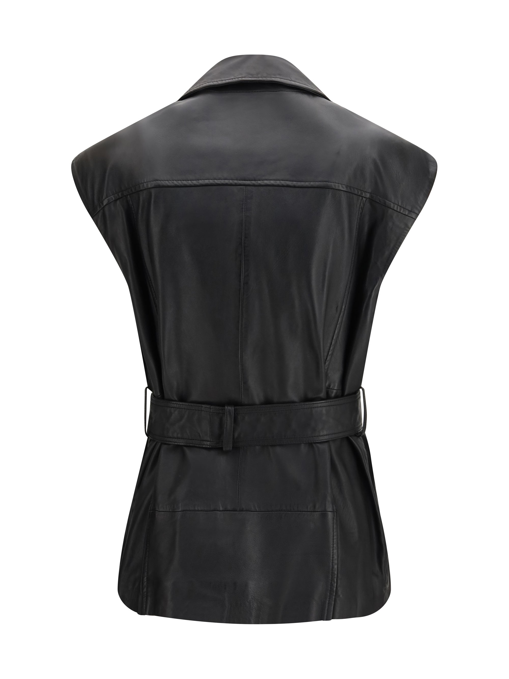 PINKO 40 gypsy biker-style vest