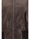 cropped leather bomber jacket