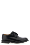 shannon derby in polished brushed calf leather