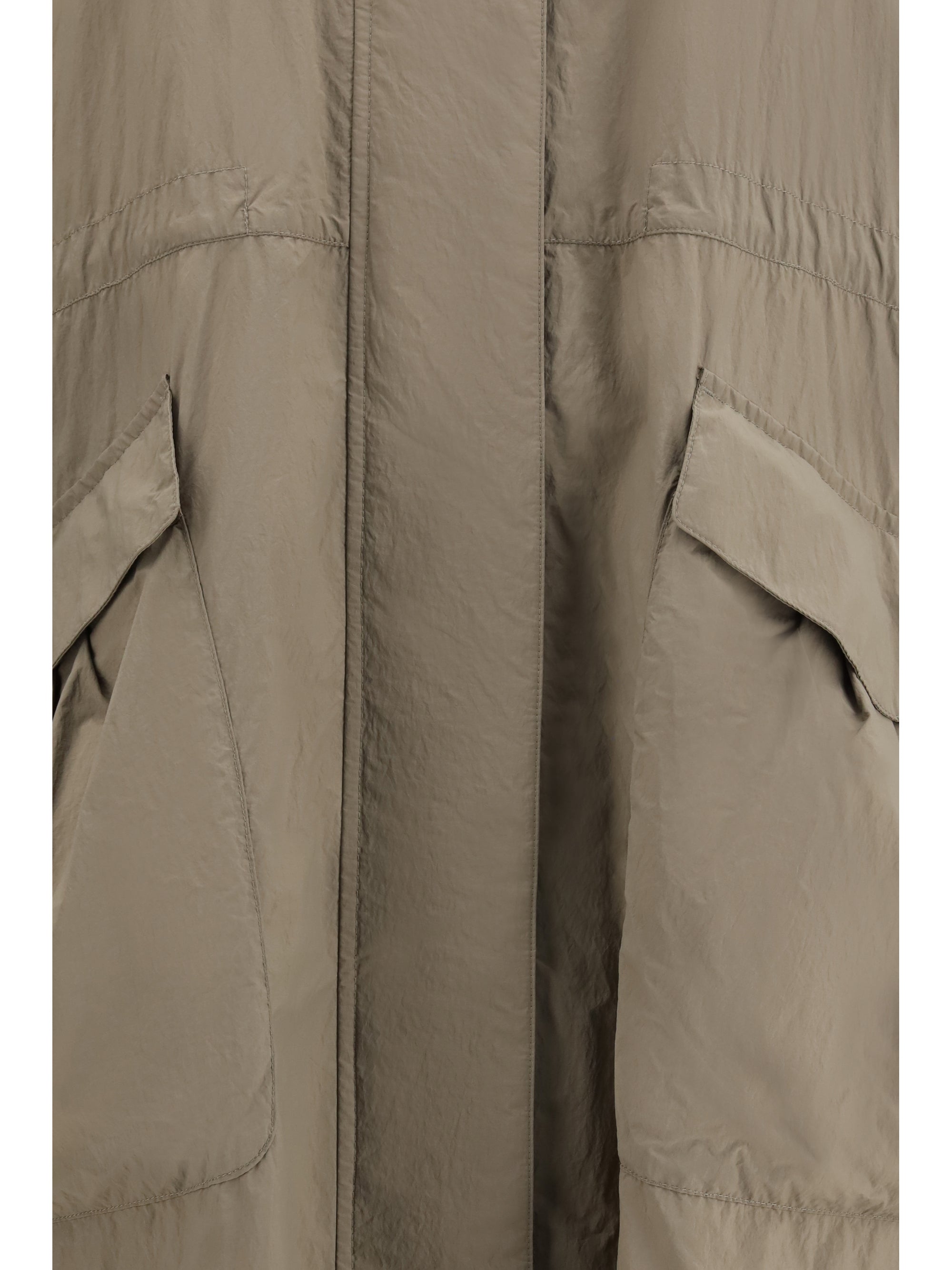 high-neck parka