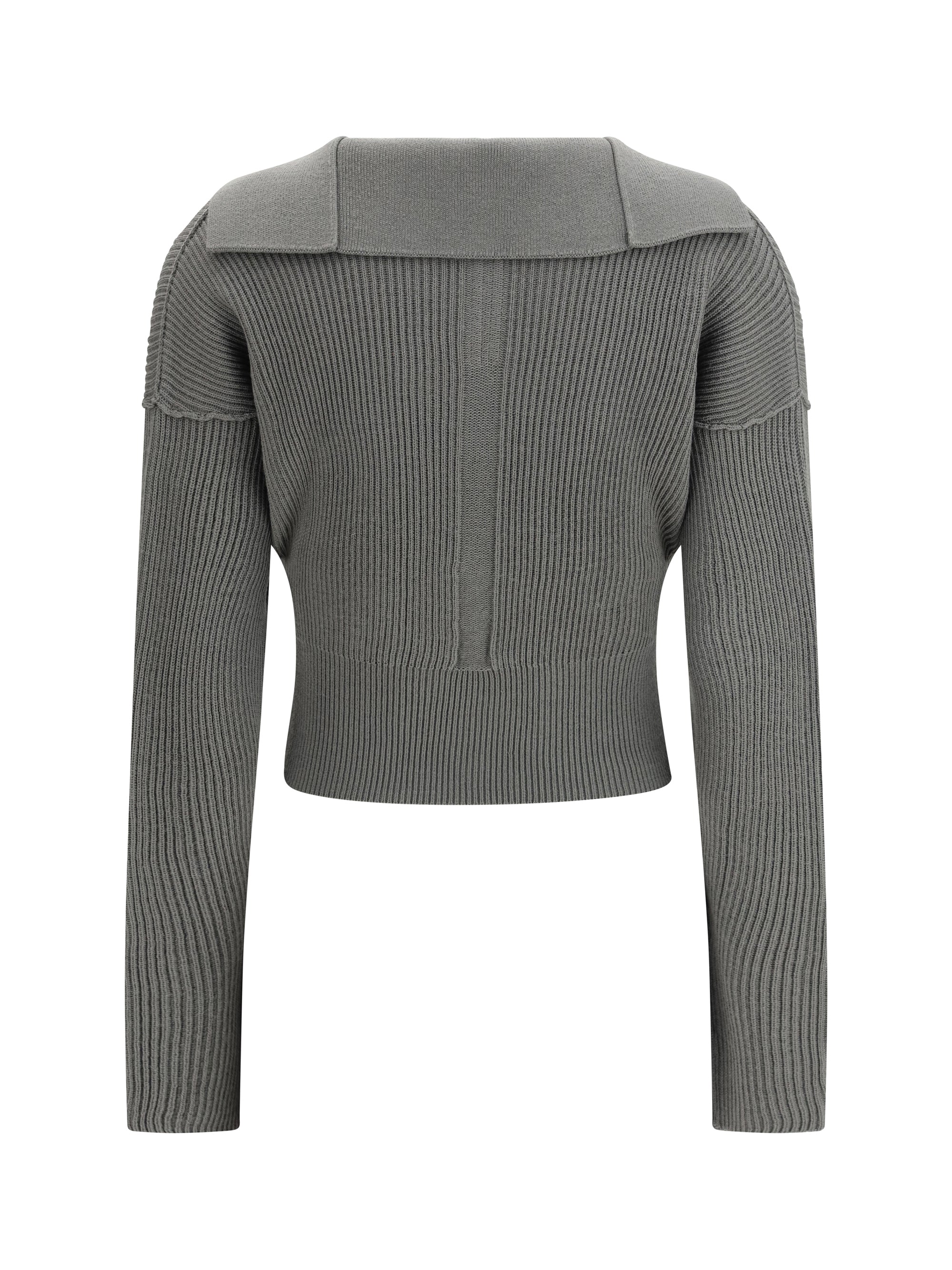 RICK OWENS L euca virgin wool sweater with v neck