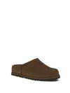 nubuk leather mules