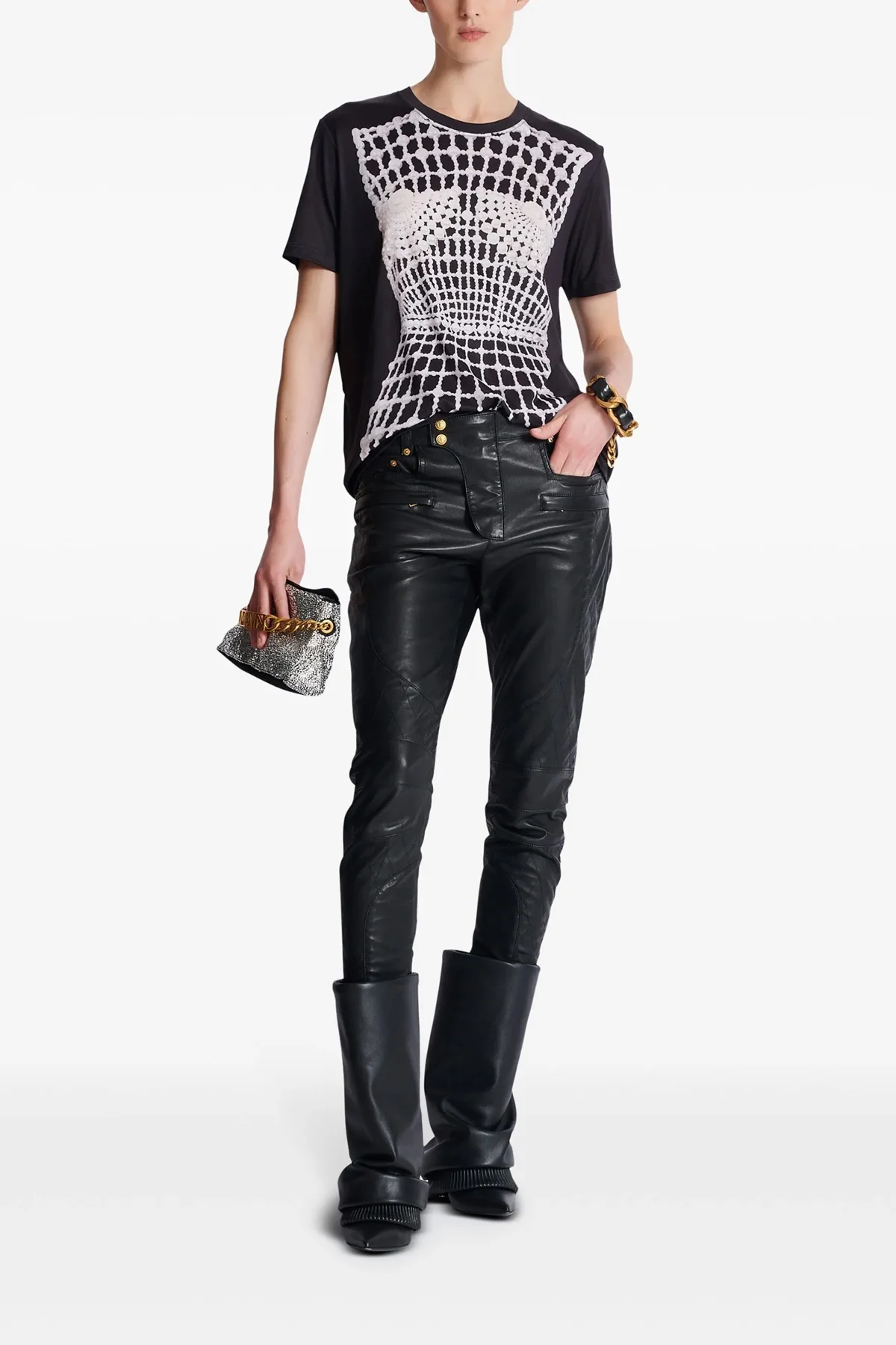 satin jersey t-shirt
