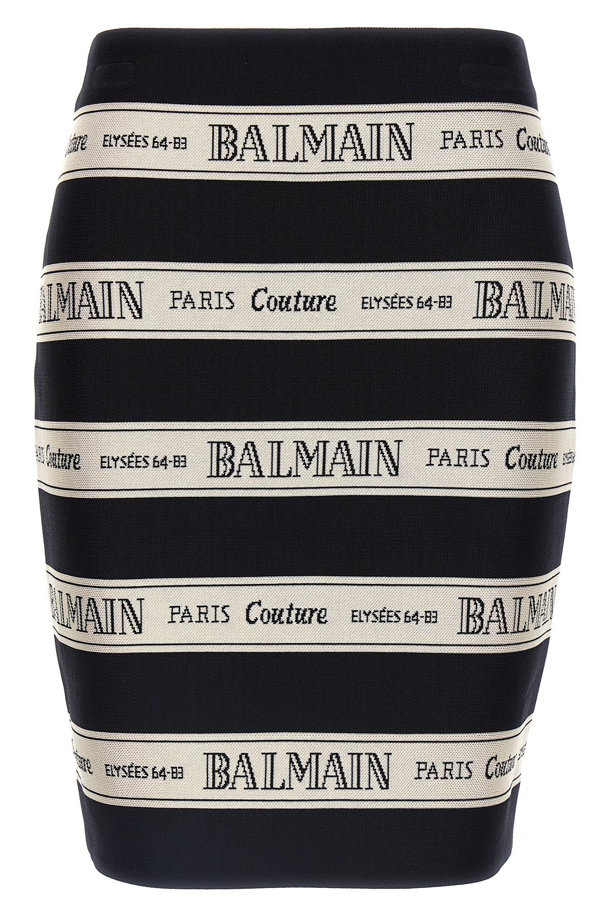 BALMAIN 34 high waist mini skirt in jacquard viscose blend