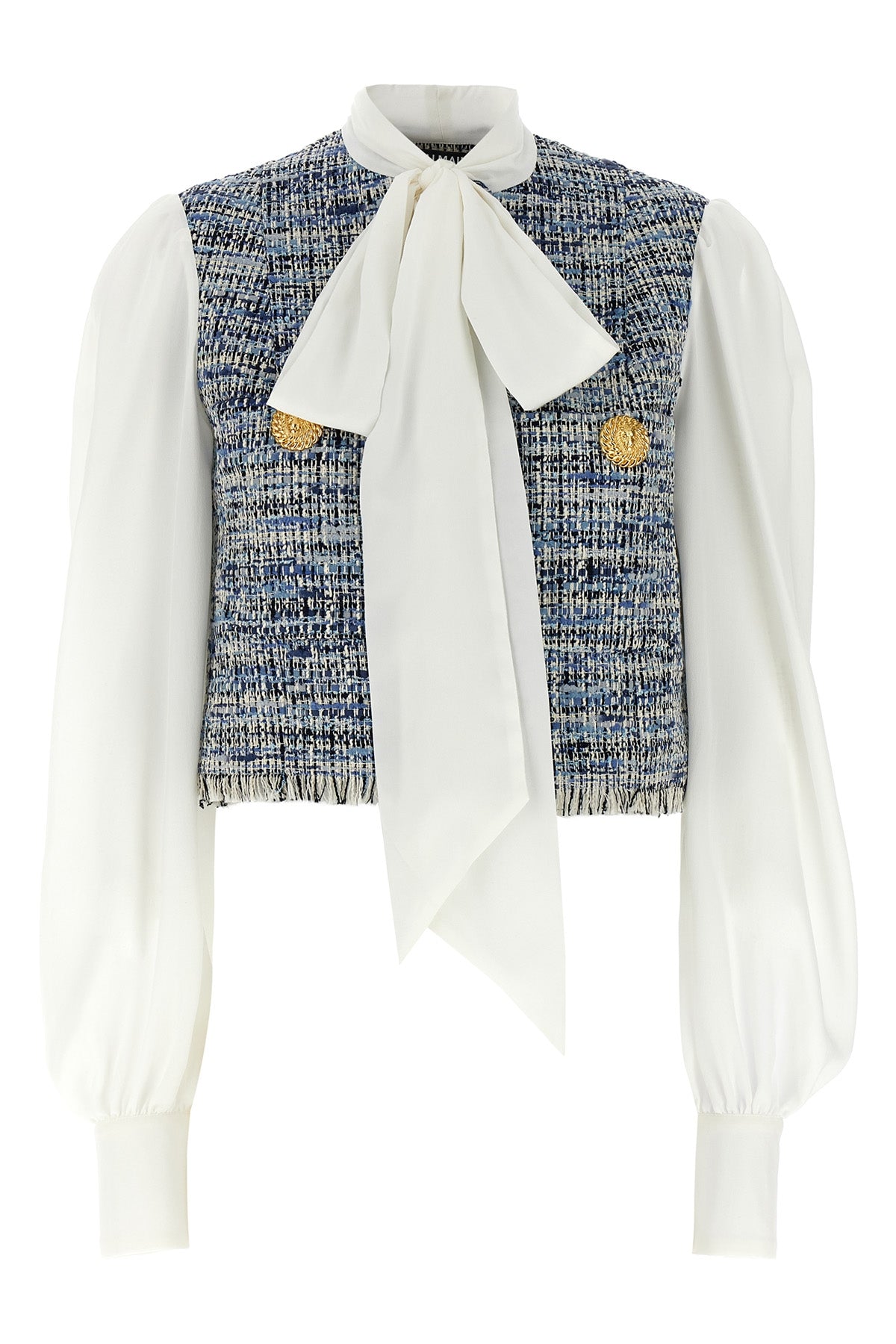 BALMAIN 34 crepe de chine shirt