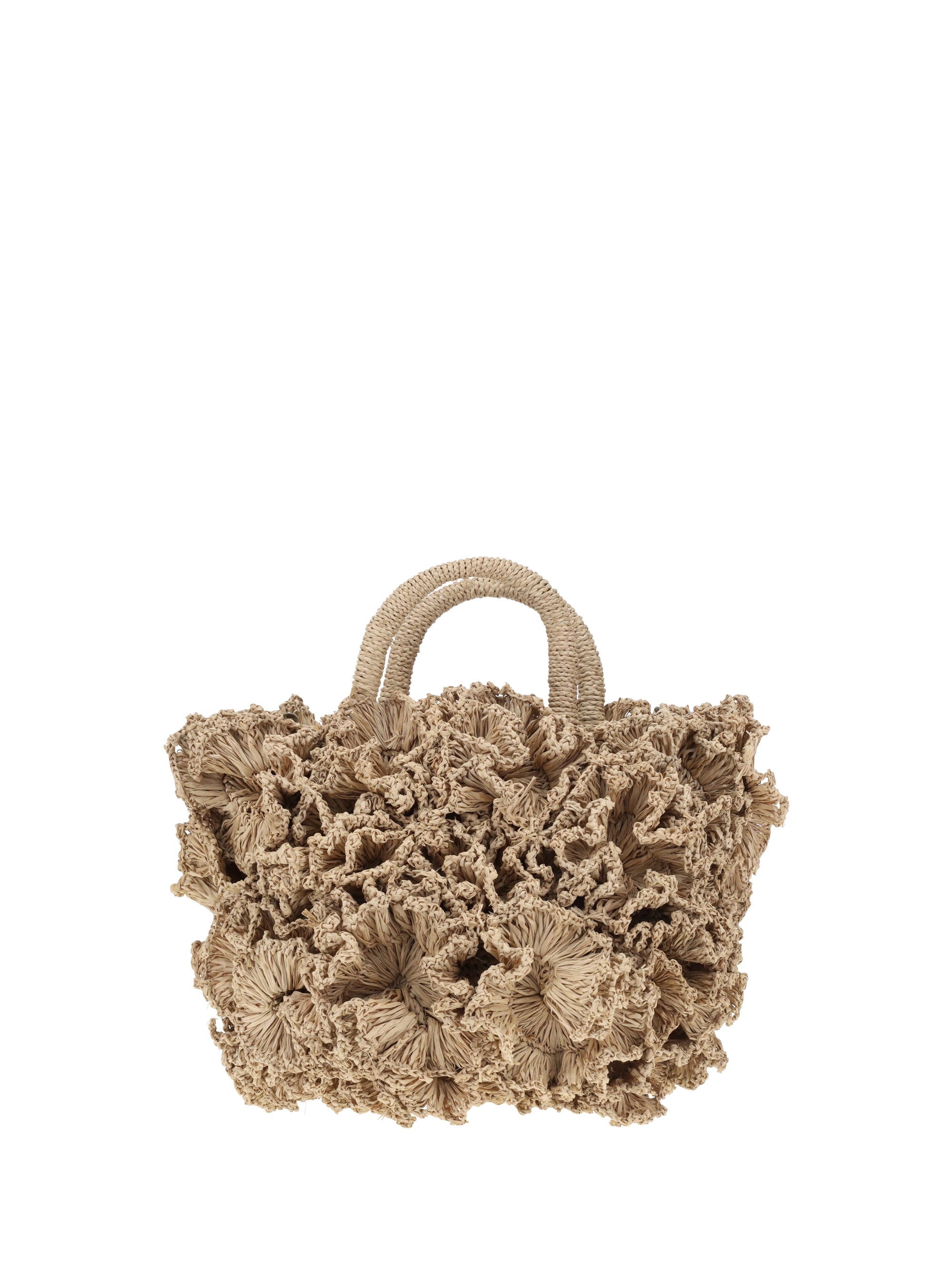 IBELIV OS coral raffia handbag