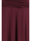 ruched midi dress in jersey