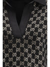 wool lamé tweed top
