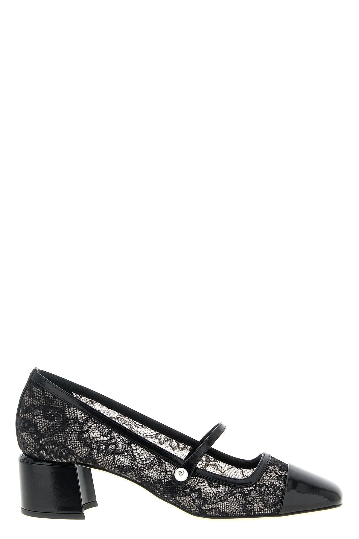 JIMMY CHOO 37 elisa pumps in semi-transparent lace effect mesh