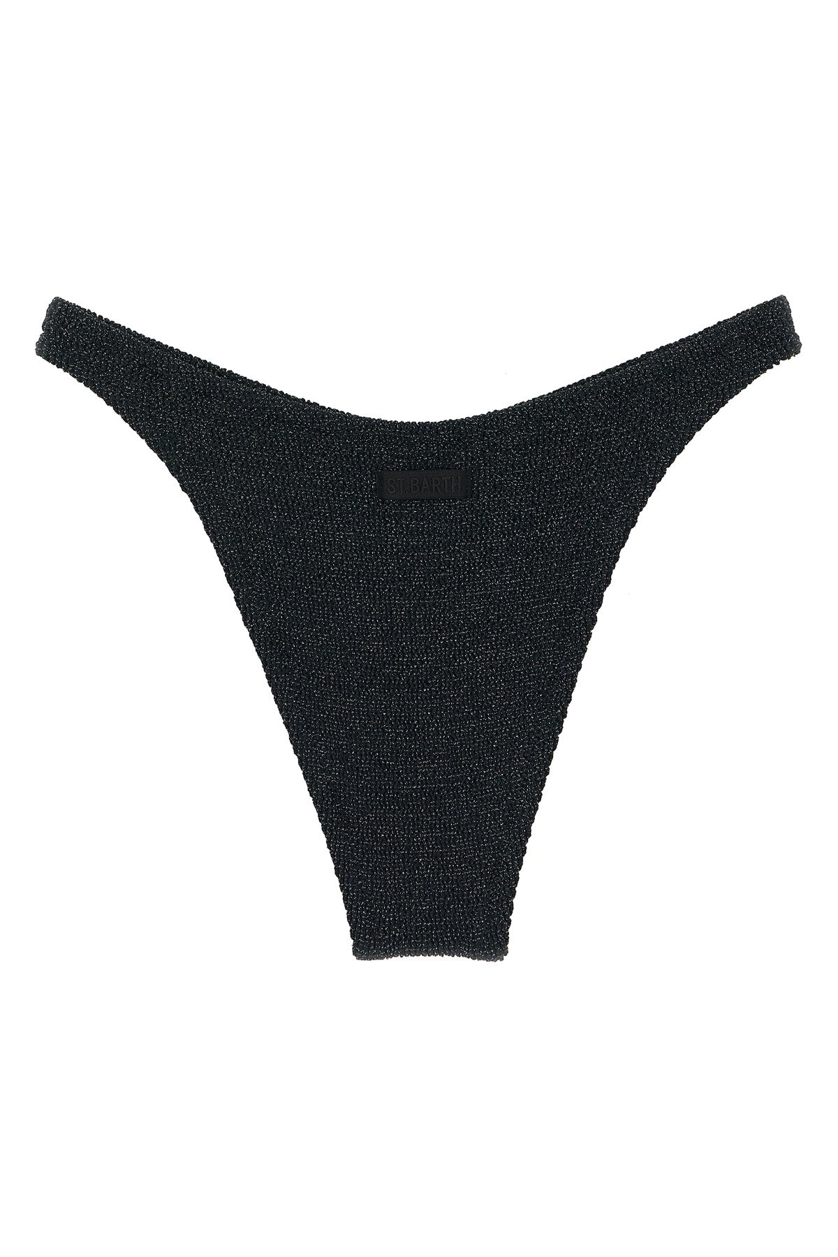 MC2 SAINT BARTH M-L elise bikini bottoms in crinkle lurex fabric