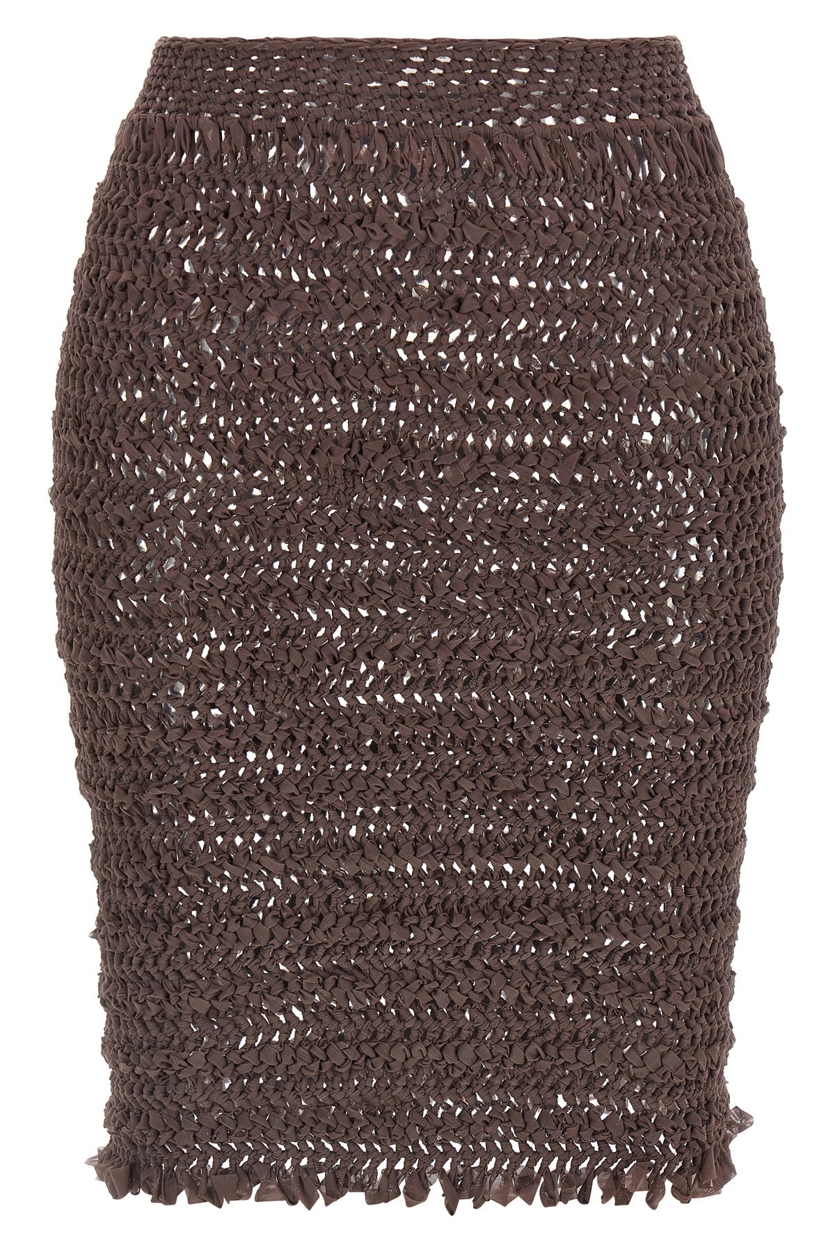 ALLIS OS emma midi skirt in semi-transparent stretch tulle handmade