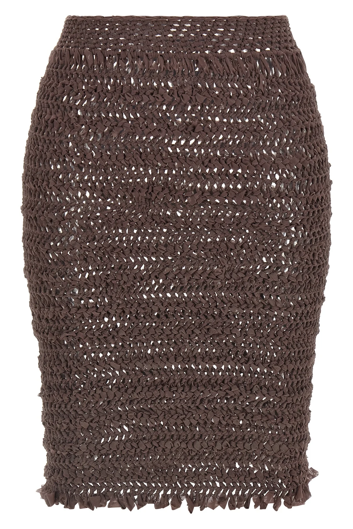 ALLIS OS emma midi skirt in semi-transparent stretch tulle handmade