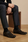 shangai vintage effect suede loafers