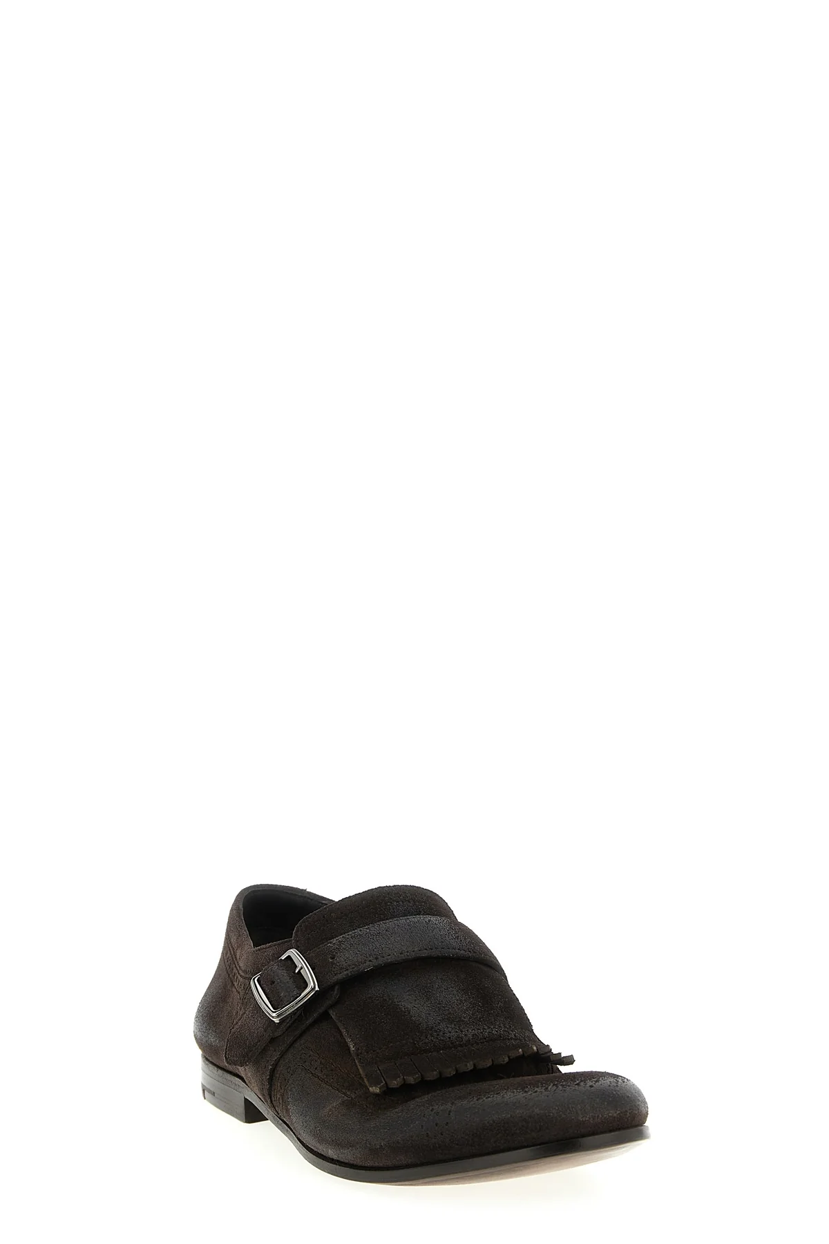 shangai vintage effect suede loafers