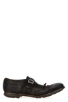 shanghai vintage effect suede loafers