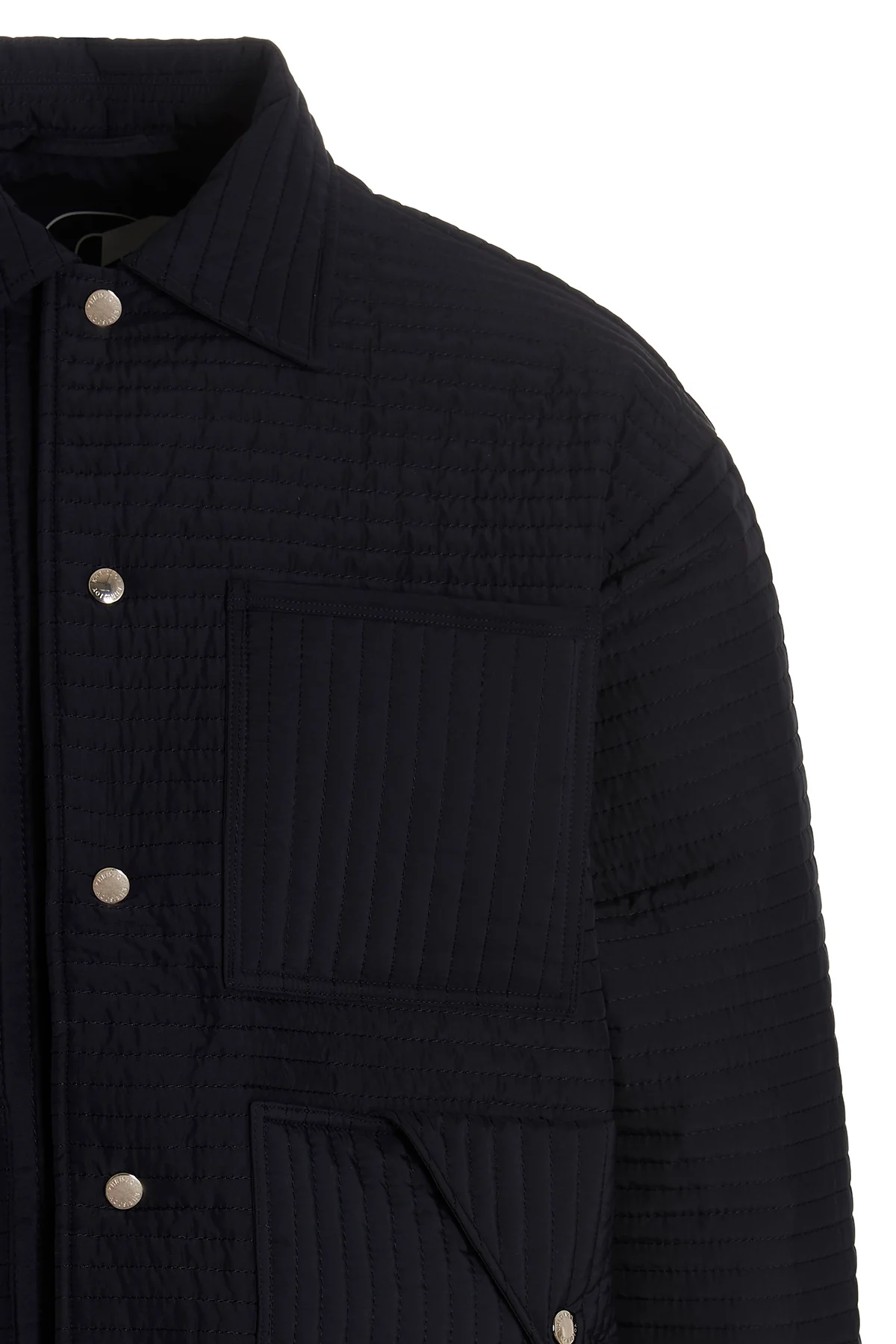 chore quilted stripes quilted nylon down jacket