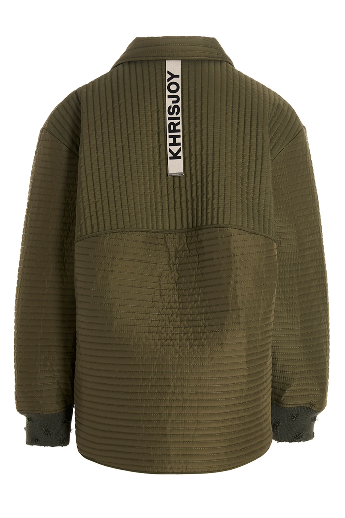 chore quilted stripes quilted nylon down jacket