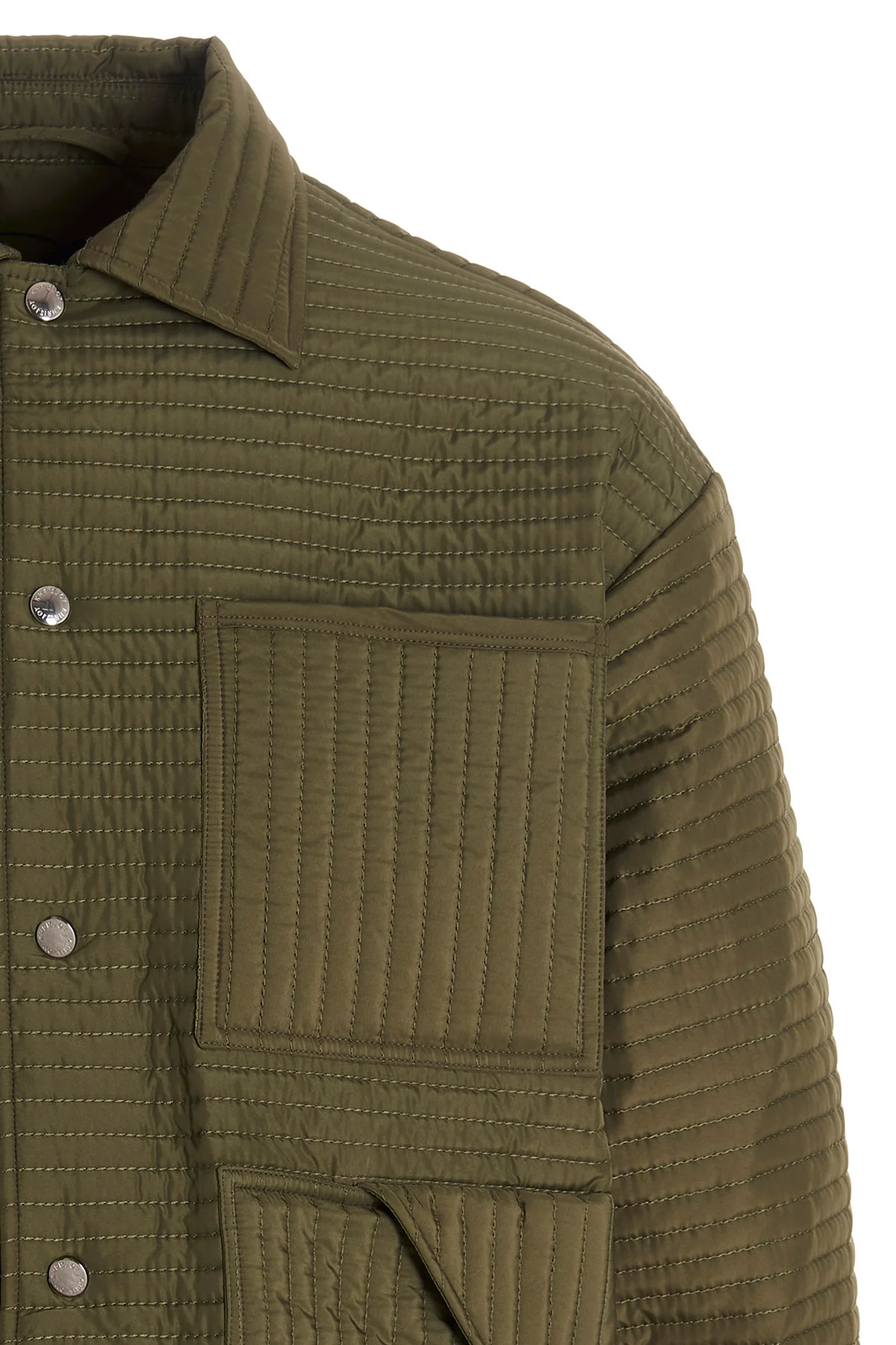 chore quilted stripes quilted nylon down jacket