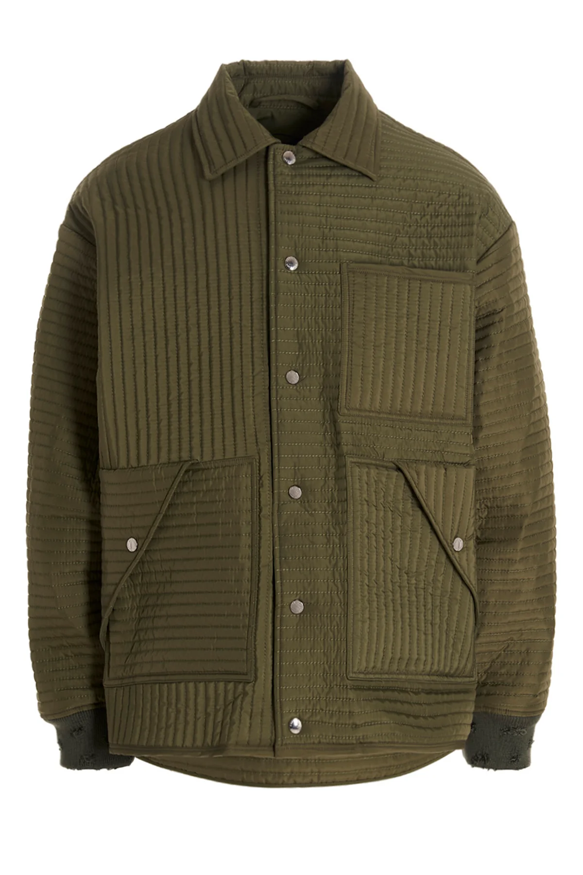 chore quilted stripes quilted nylon down jacket