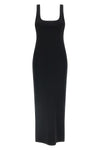 sleeveless midi dress in stretch viscose