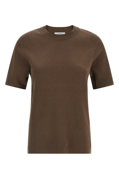mercerized cotton crew neck t-shirt