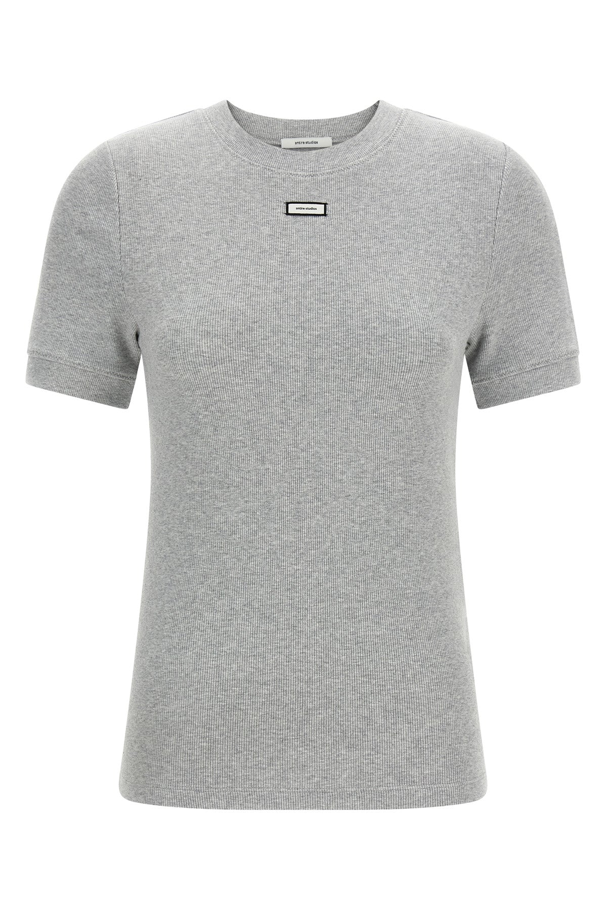 ENTIRE STUDIOS M lounge ribbed stretch cotton t-shirt