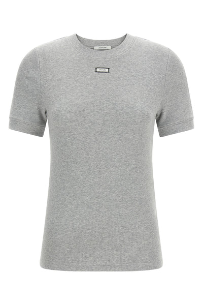 lounge ribbed stretch cotton t-shirt