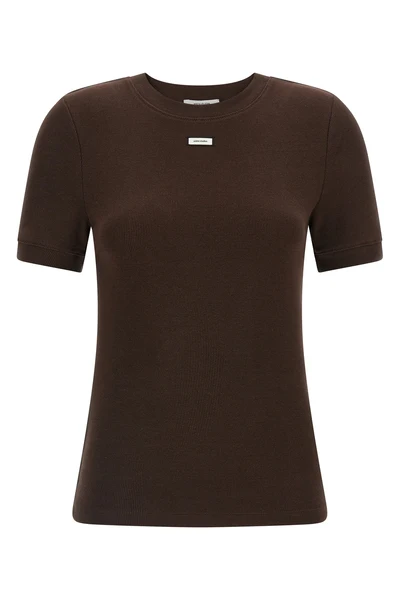 lounge ribbed stretch cotton t-shirt