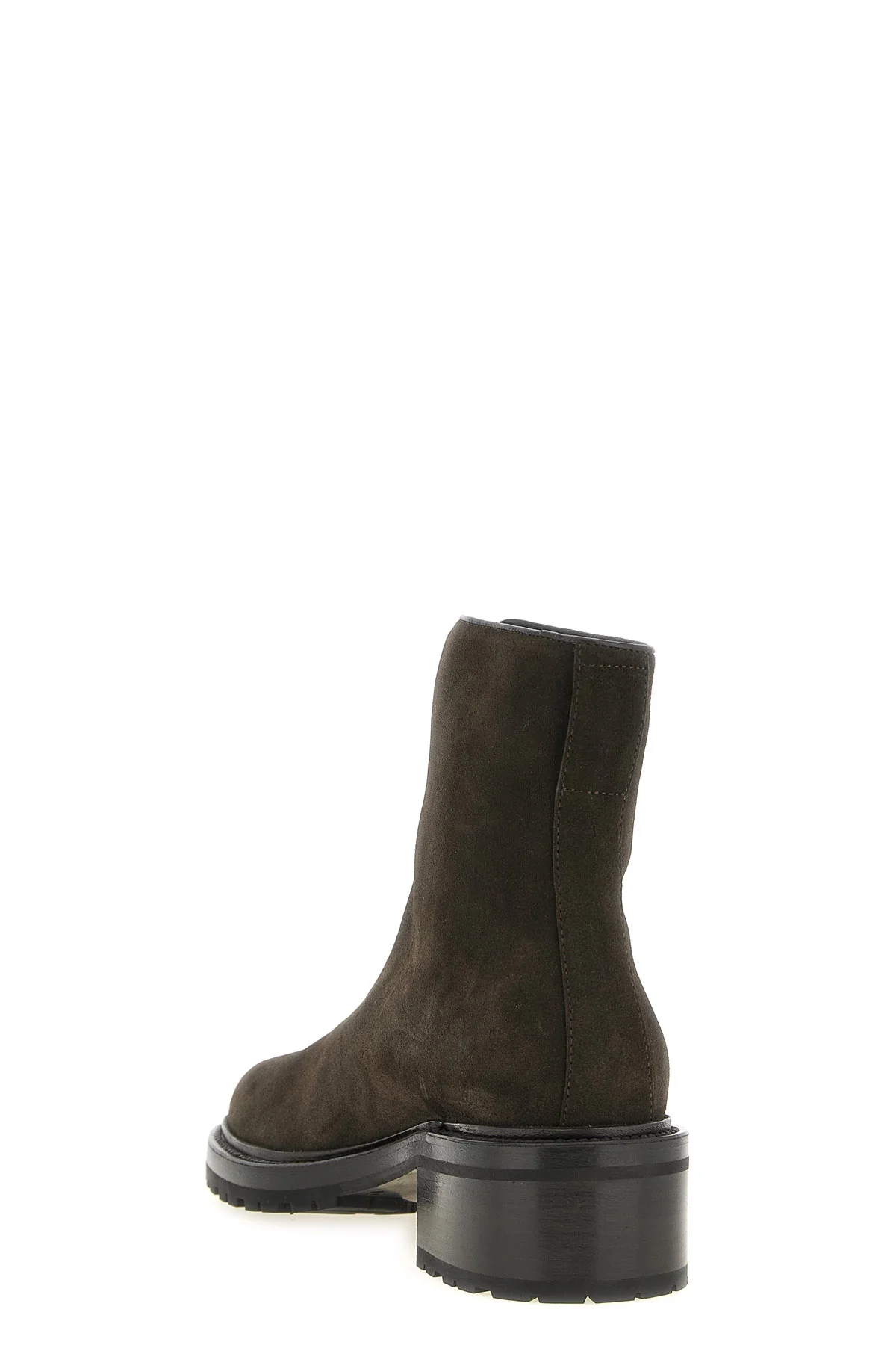 the hike the row ankle boots are made of fine calf suede