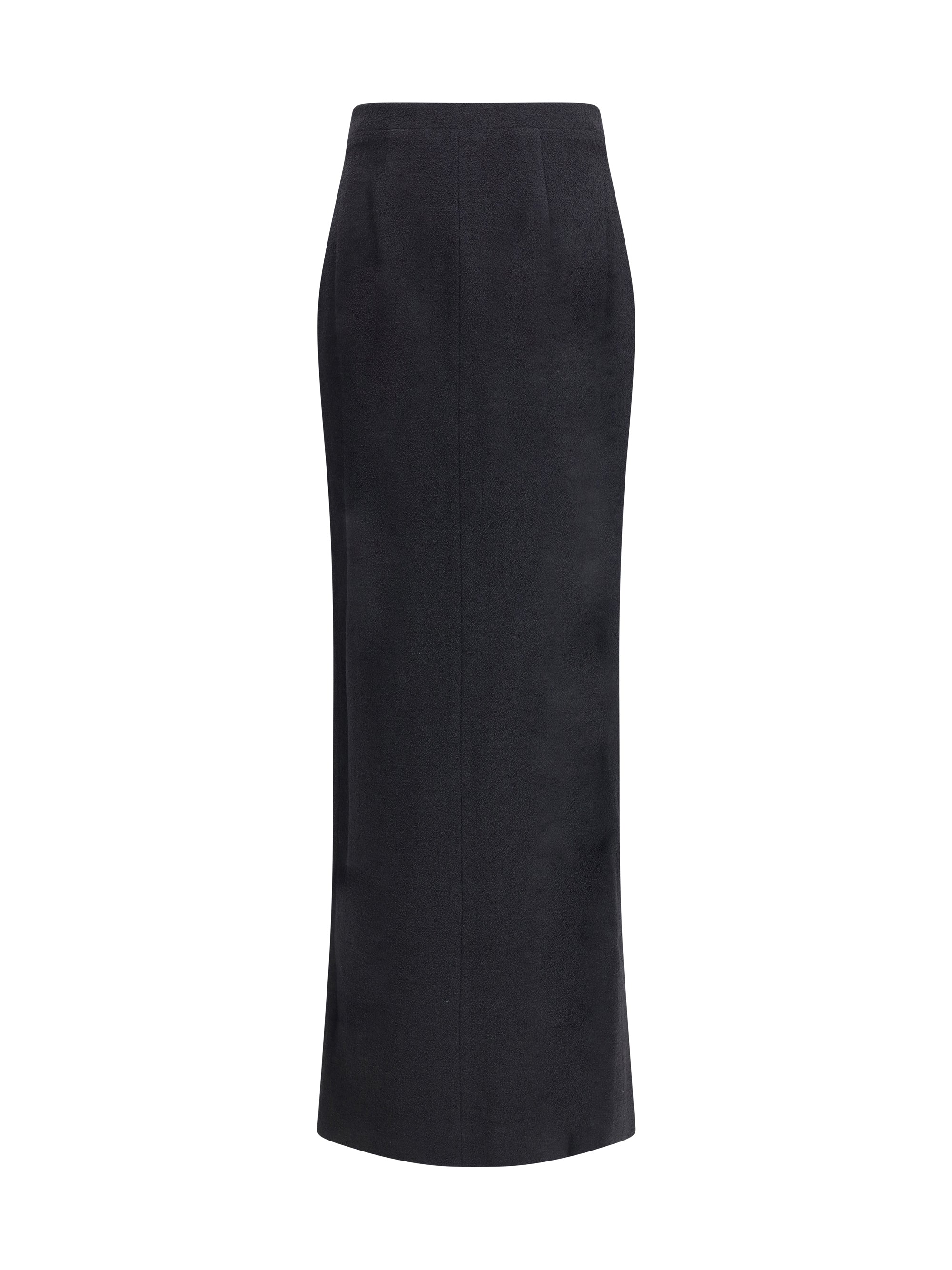 ALESSANDRA RICH 42 tweed long skirt 