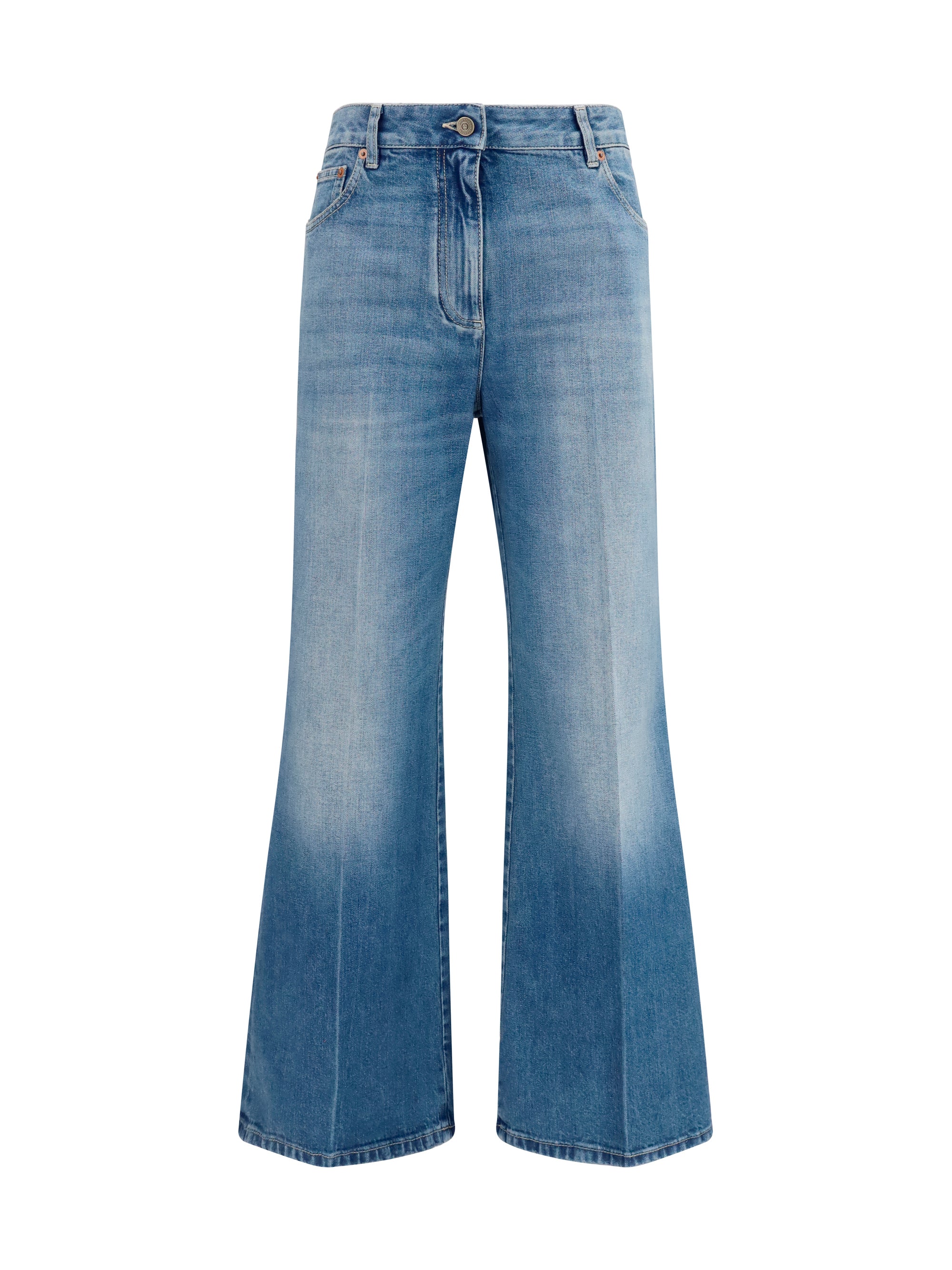 straight-leg jeans