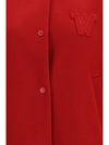 oversized bomber in double wool