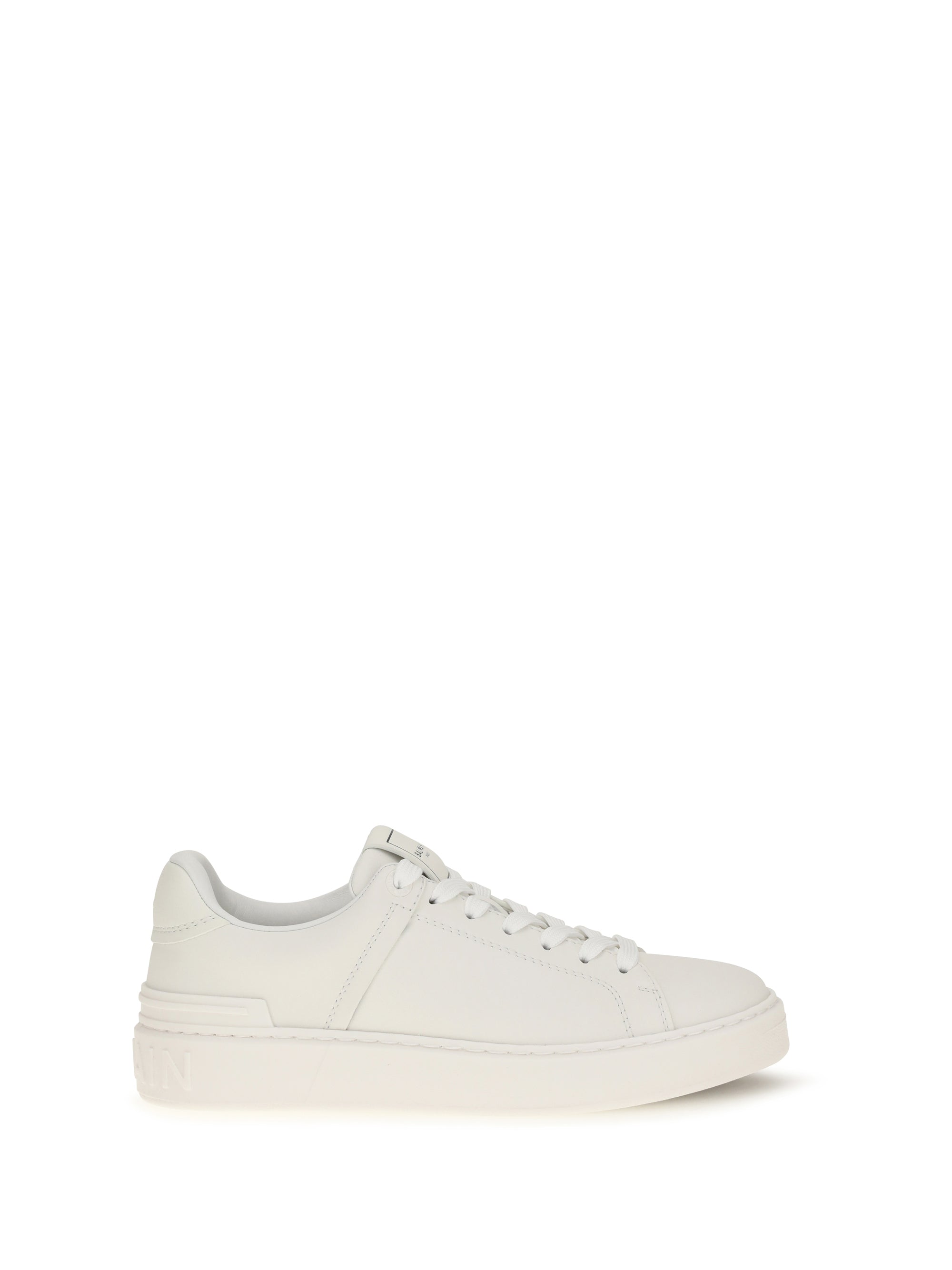 BALMAIN 36 b-court leather sneakers