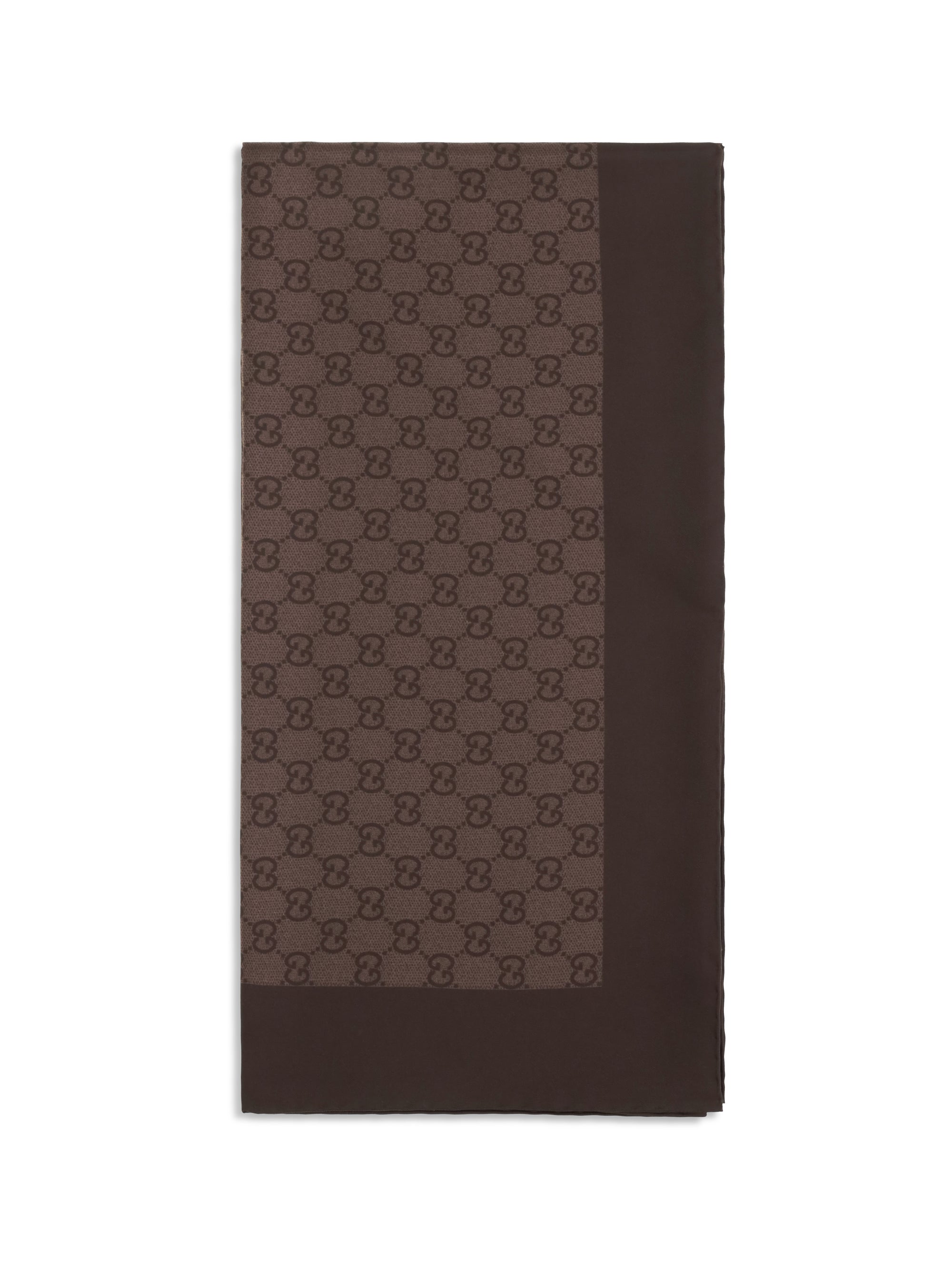 GUCCI OS gg silk twill jacquard scarf