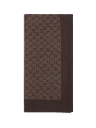 gg silk twill jacquard scarf