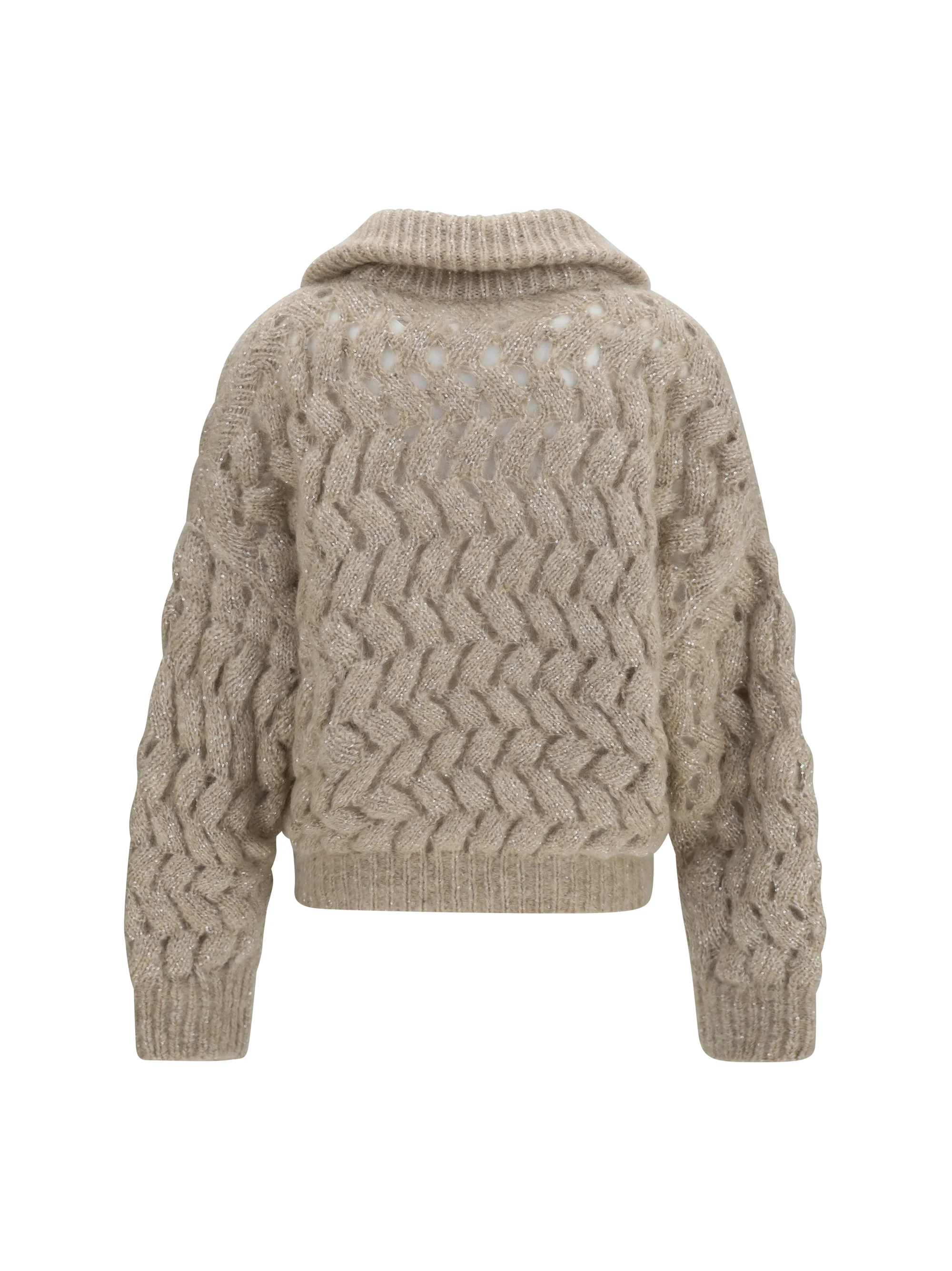 mohair and wool blend cardigan