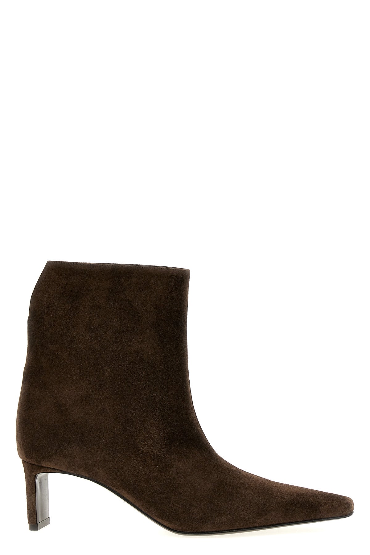 KHAITE 36 ona suede ankle boots