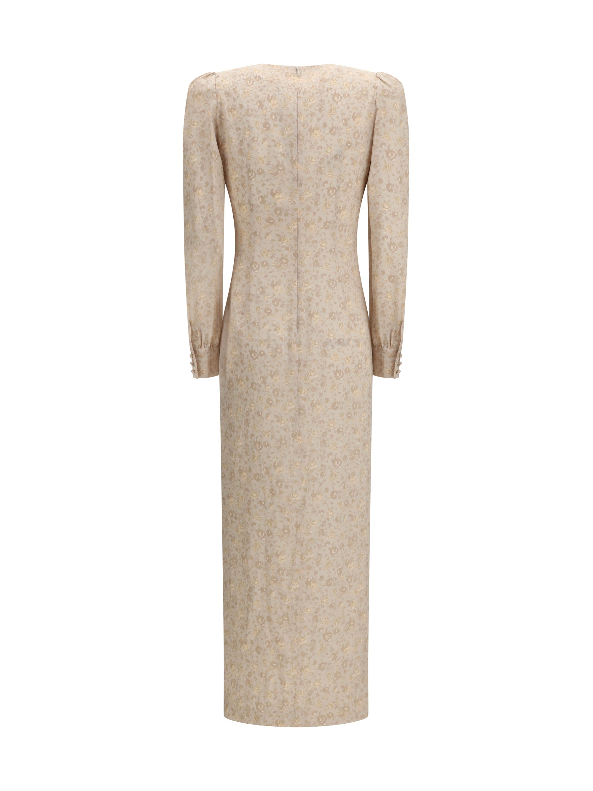 ALESSANDRA RICH 42 jacquard draped dress with flounces