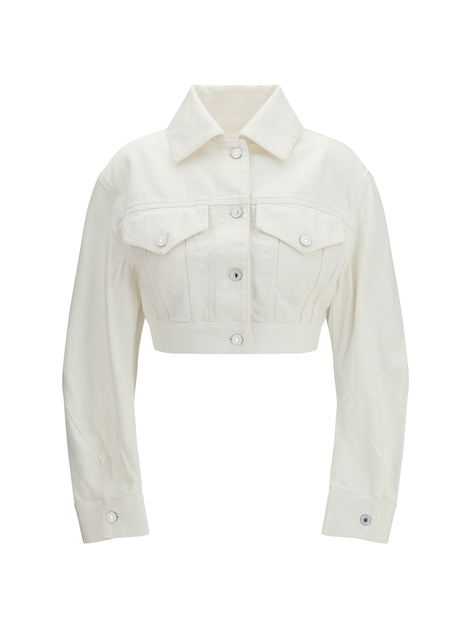 GIVENCHY 38 cocoon reversed-effect raw denim jacket