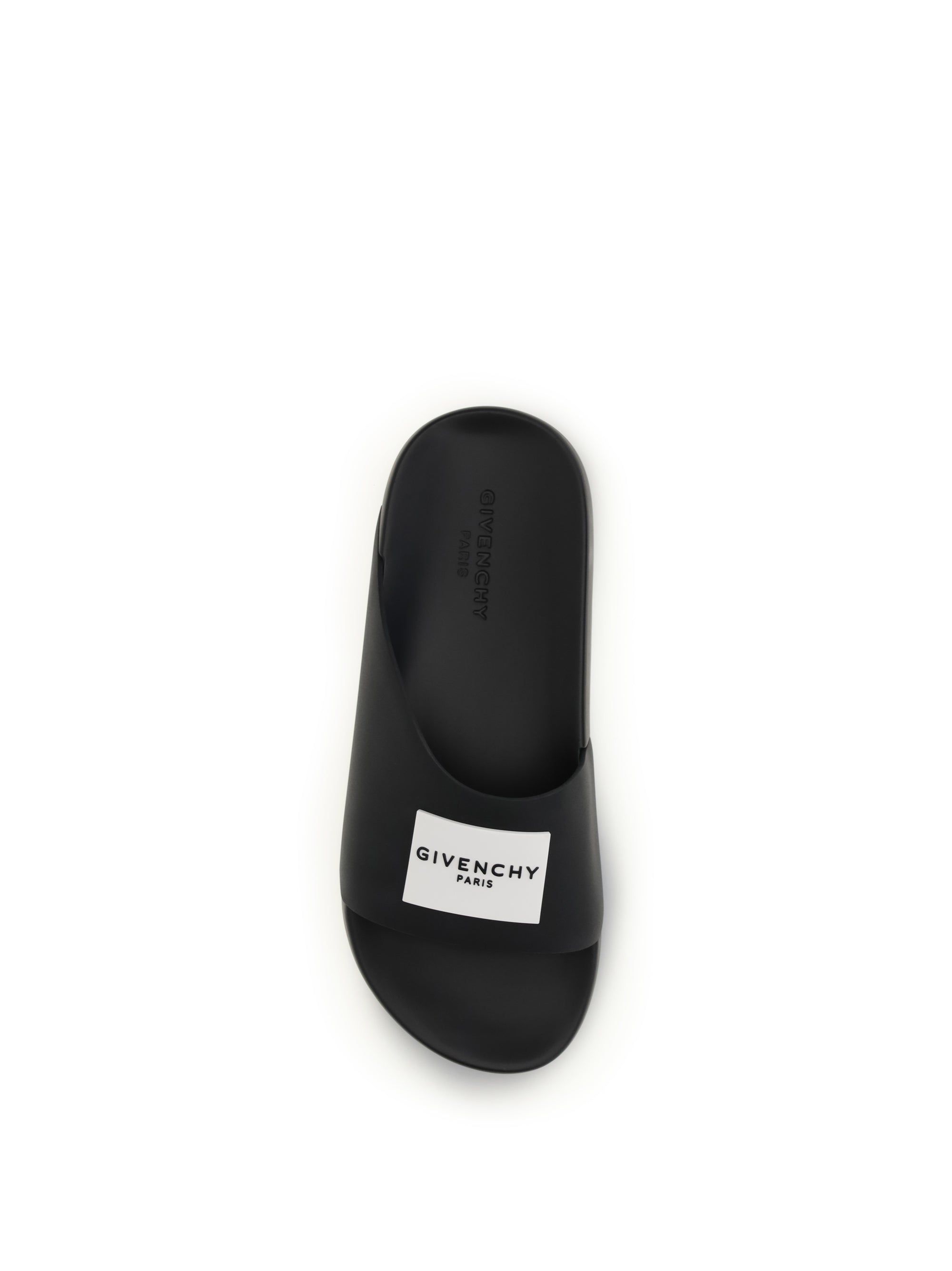 rubber logo slippers