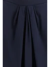 pleated silk skirt