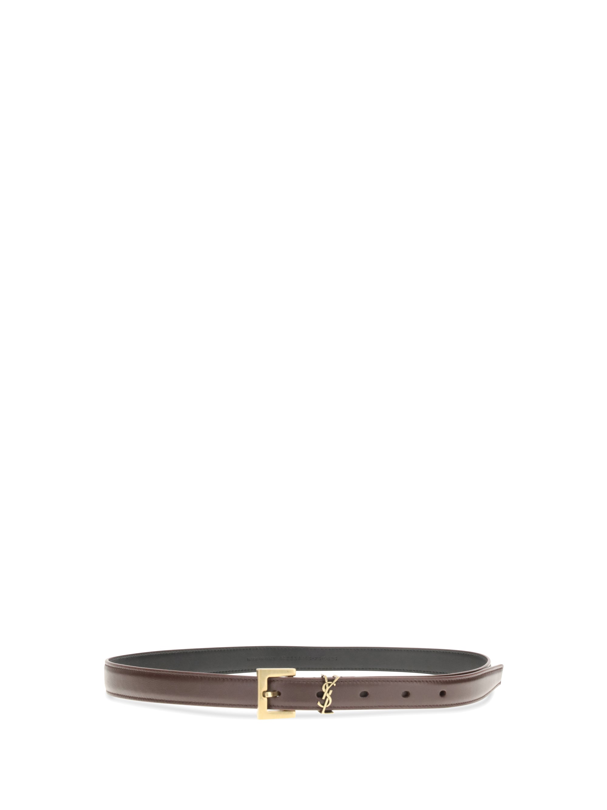 SAINT LAURENT 95 cassandre slim belt 