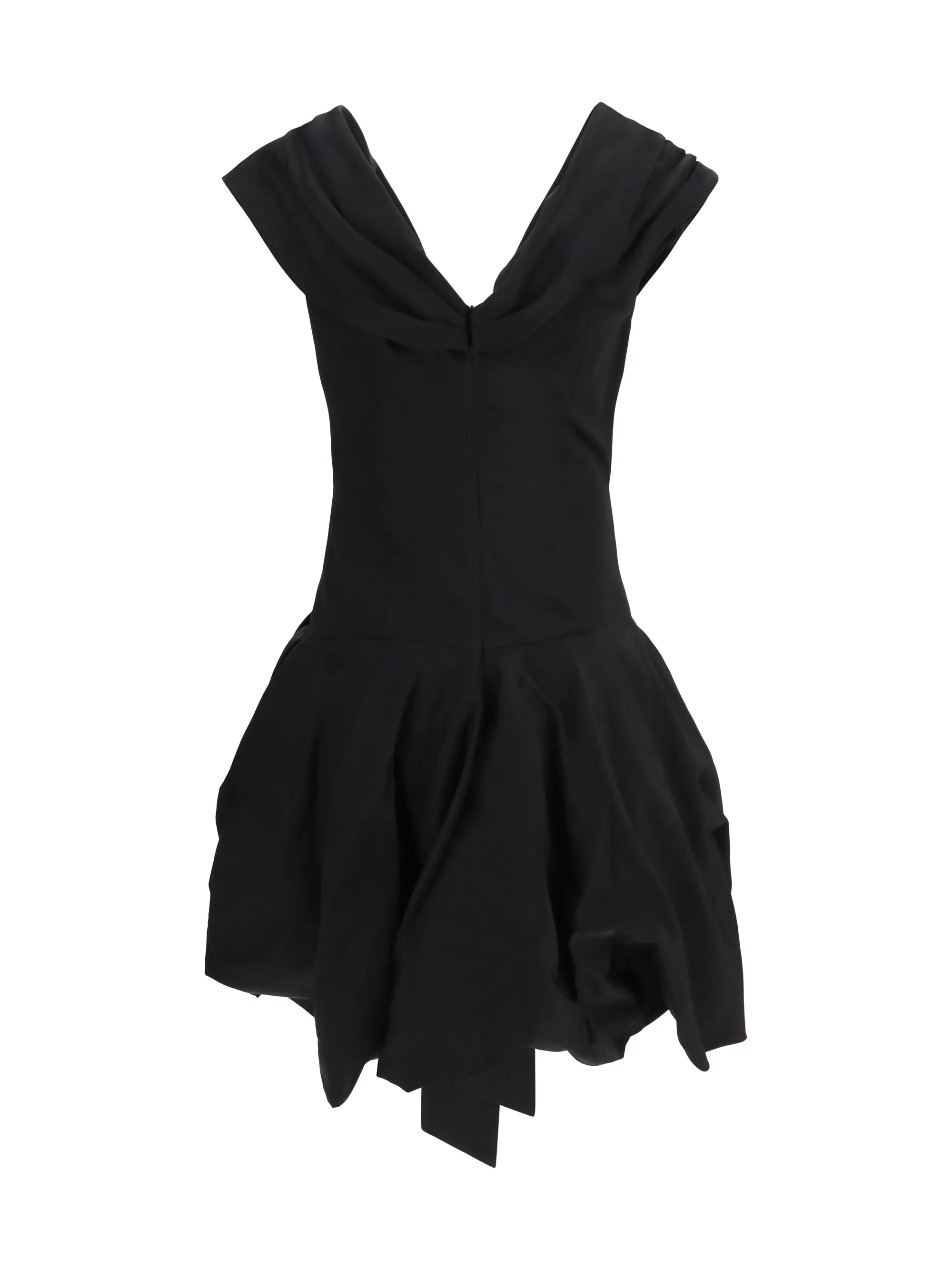 MAGDA BUTRYM 40 midi dress with draped shawl collar