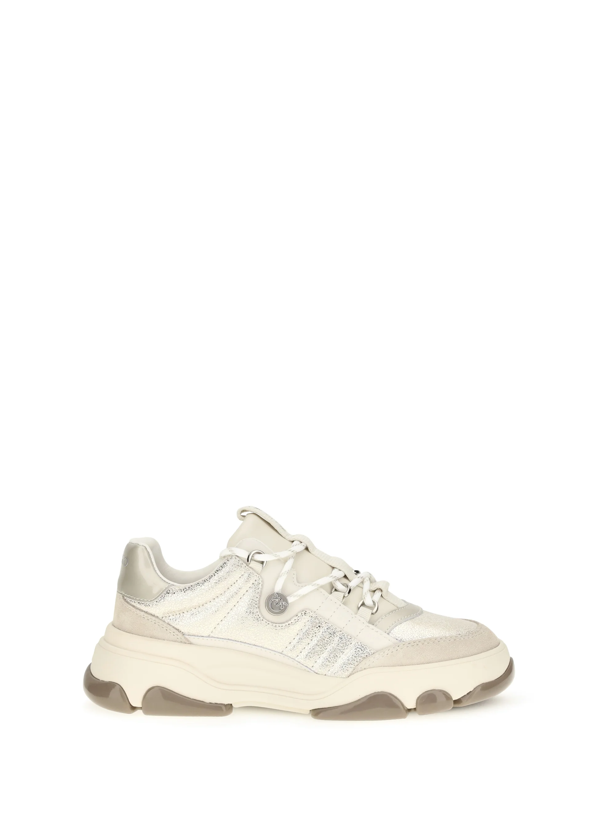 PINKO 36 athena leather sneakers with sequin details