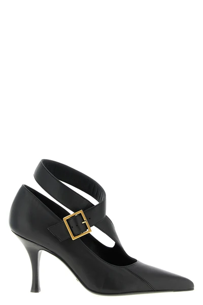sloan pointed pumps in lamb leather
