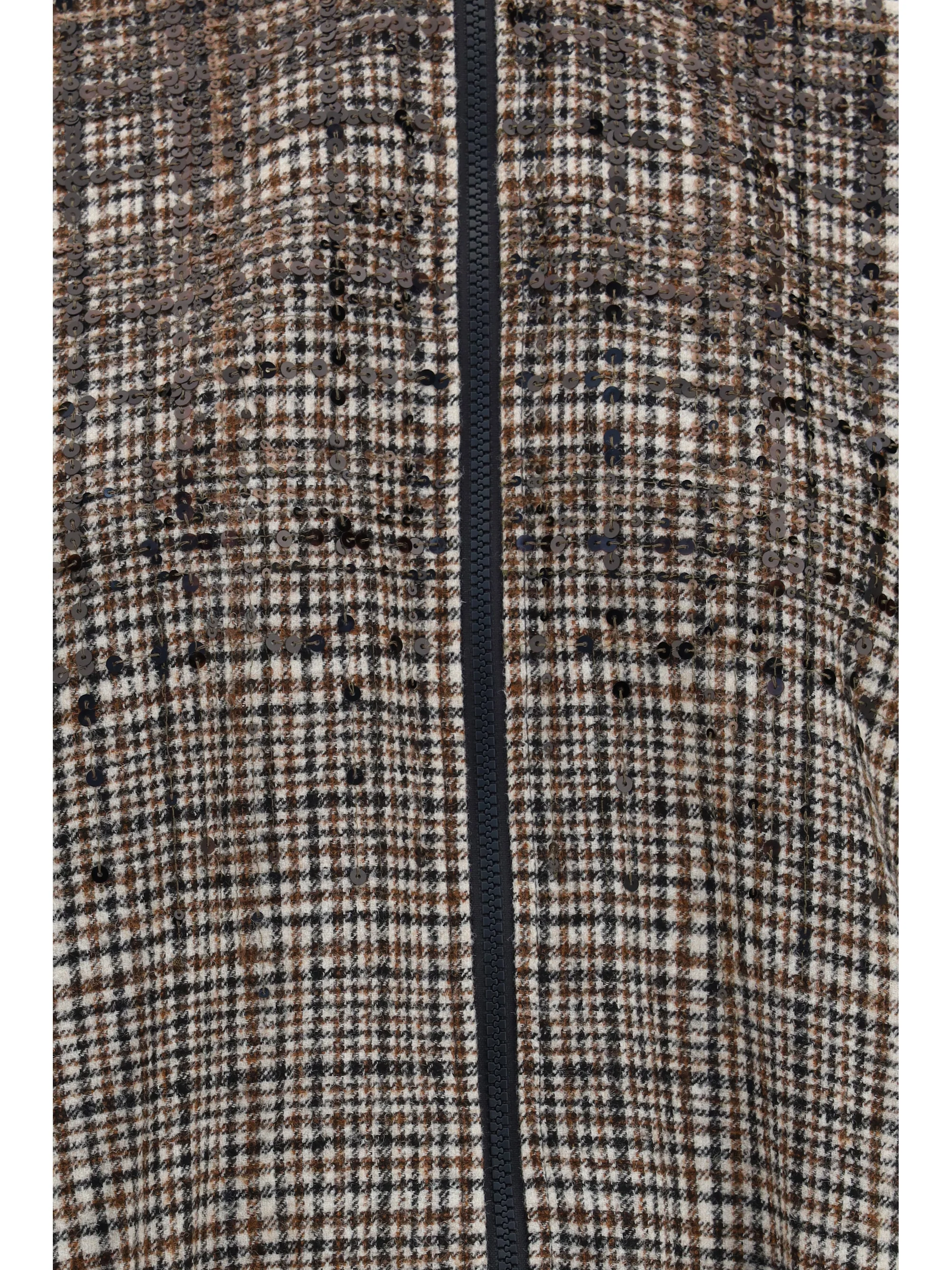 padded jacket with sequin details