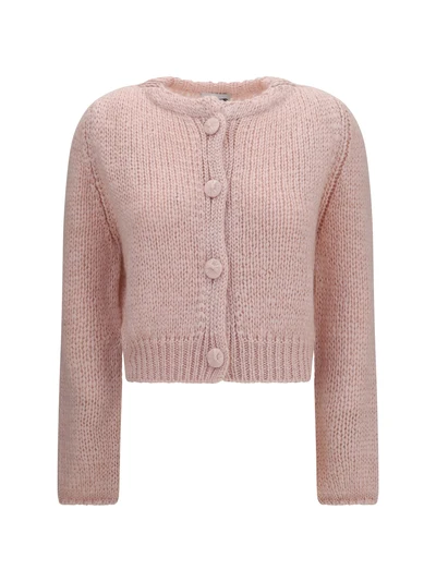 chunky knit cardigan with buttons